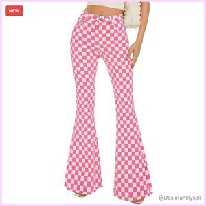 High Waisted Bell Bottom Jeans Stretch Flare Bootcut Pants Y2K Retro Chic